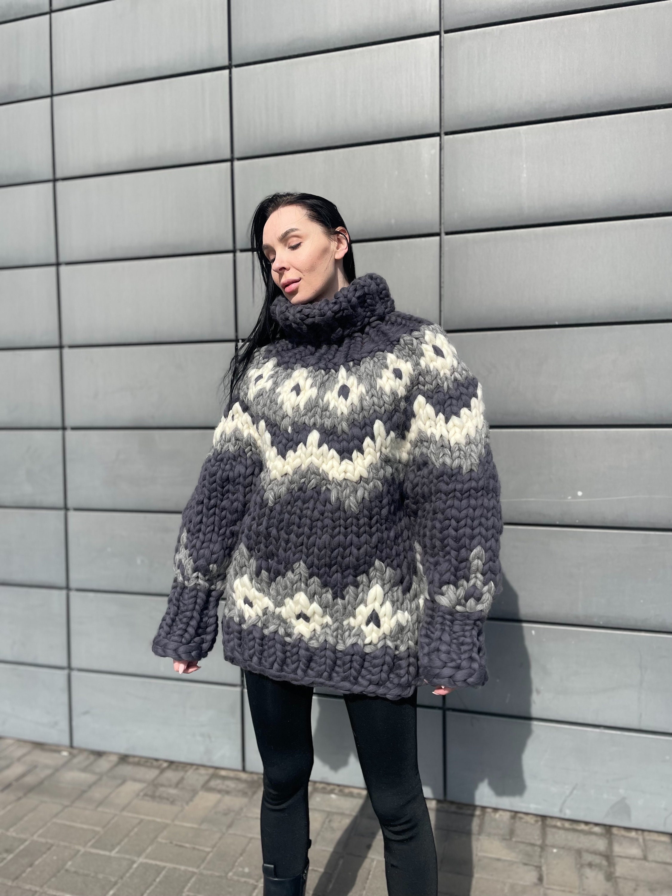 Nordic Sweater, Hand Knit Sweater, Norwegian Sweater, Fair Isle