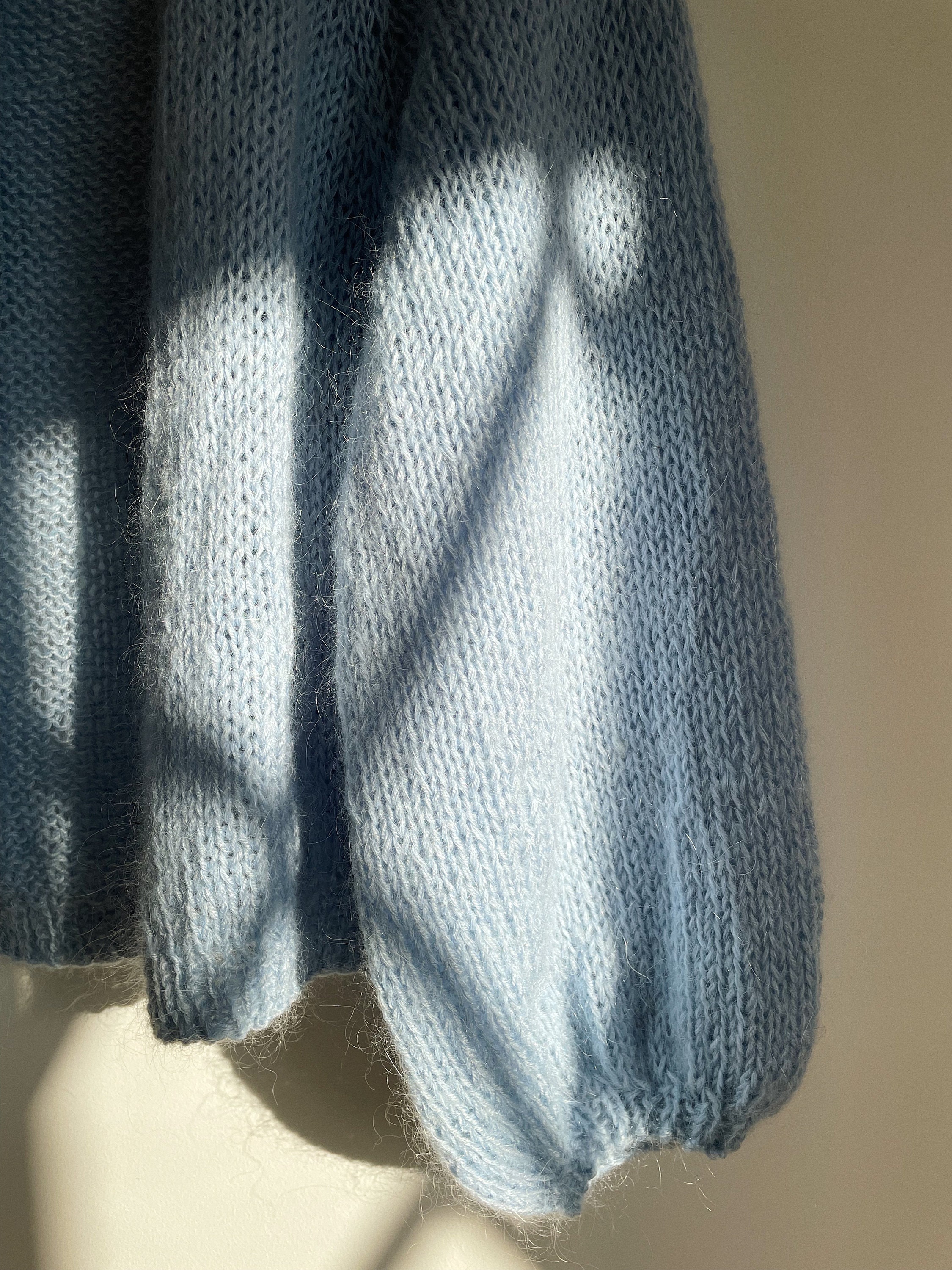 Mohair Cardigan, Light Blue Mohair Jacket, Kid Mohair Mohair Cardigan, Light Blue Mohair Jacket, Kid Mohair