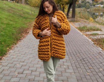 Wool Sweater Coat - Etsy
