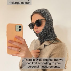 Balaclava hat, knitted hood, knitted balaclava, winter hat women, crochet balaclava, mens balaclava, crochet hood, knit balaclava
