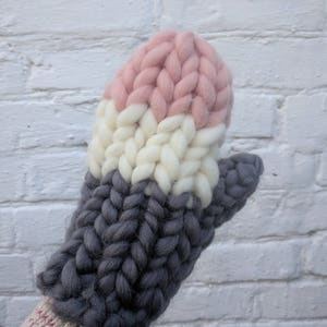 Knitted mittens, soft and cozy winter gloves the best gift for woman, warm knit gloves, chunky knit mittens image 10