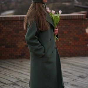 Adult bonnet, knitted hat, bonnets for women, crochet bonnet, vintage accessories, crochet adult bonnet made in Ukraine, image 5