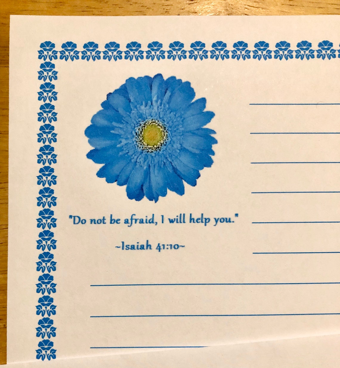 Stationery Set Lined Scripture Stationary Writing Paper 12 | Etsy