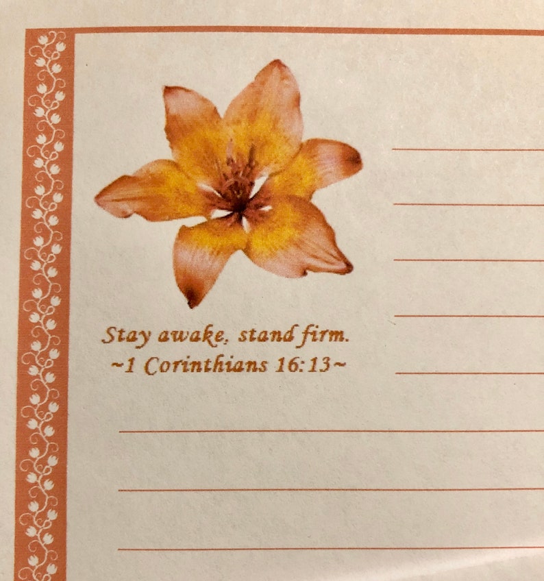 Scripture Stationary 12 Sheets Lined Stationery Choose 6 - Etsy
