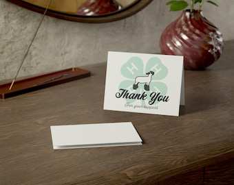 4-H Thank You Cards: Market Lamb Design, Envelopes Included