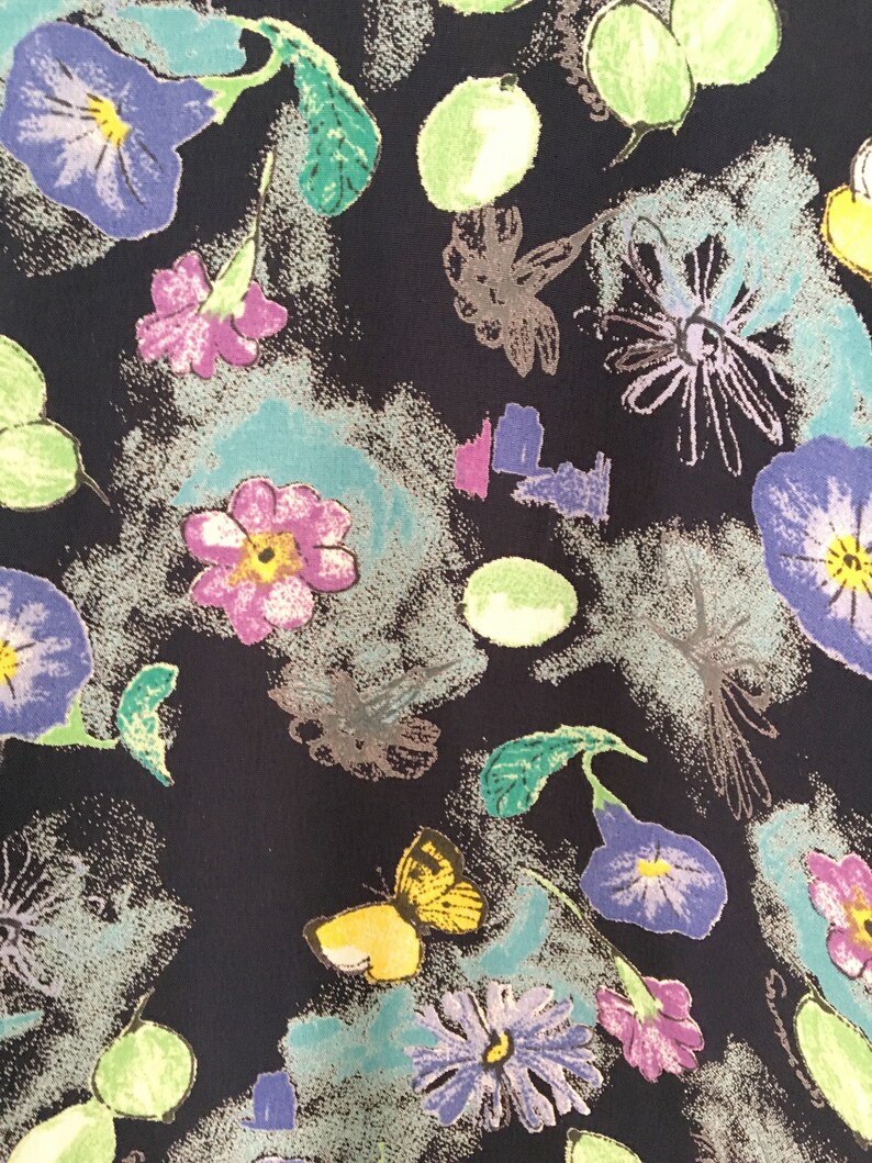 Floral vintage blouse \u2013 patterned short sleeves shirt \u2013 vintage clothing \u2013 womenswear