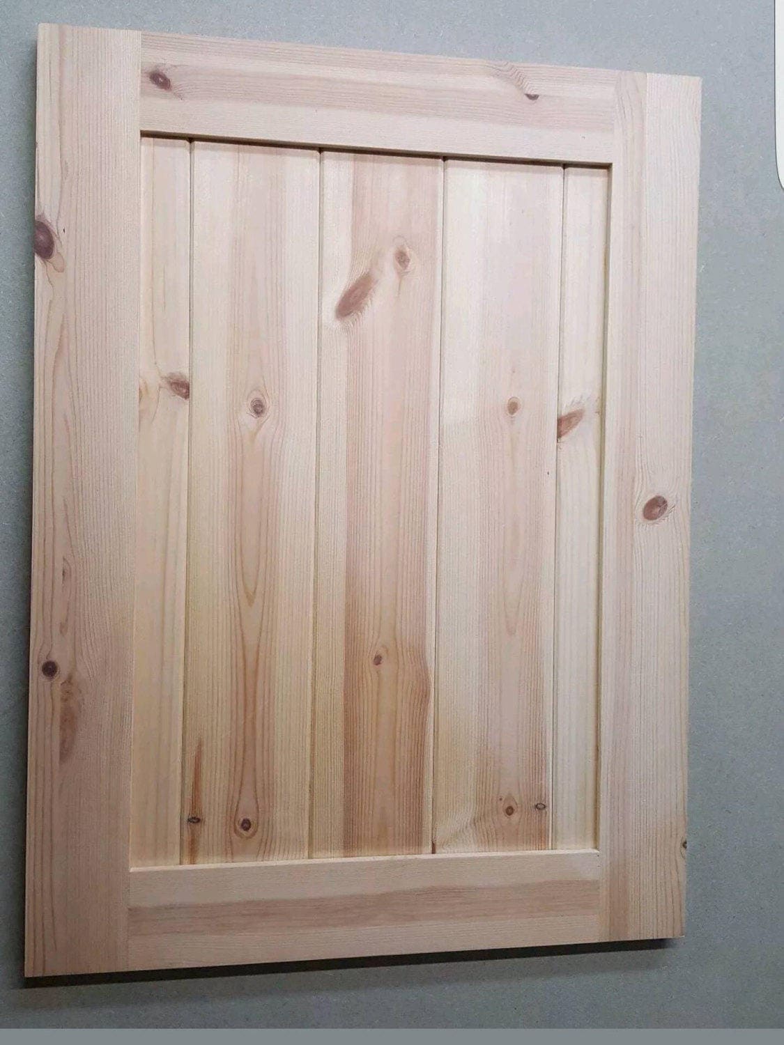 Solid Pine Shaker Style Bespoke Kitchen Door Etsy
