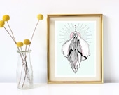 High Quality limited holy vulva print - on handmade cotton paper ...