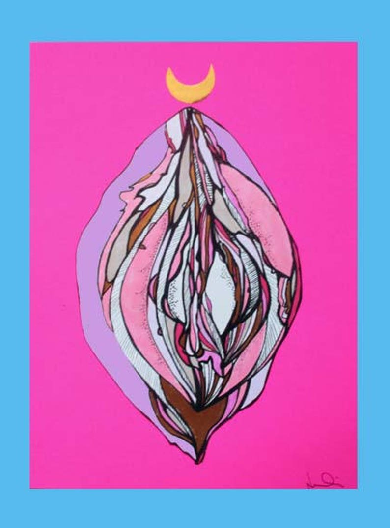 Yoni Portal Color Yoni Art Print Feminist Art Vulva Art