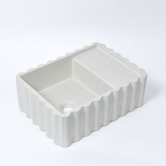 Concrete Sink - The Fluted Rectangle