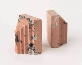 Concrete Bookends - Pair