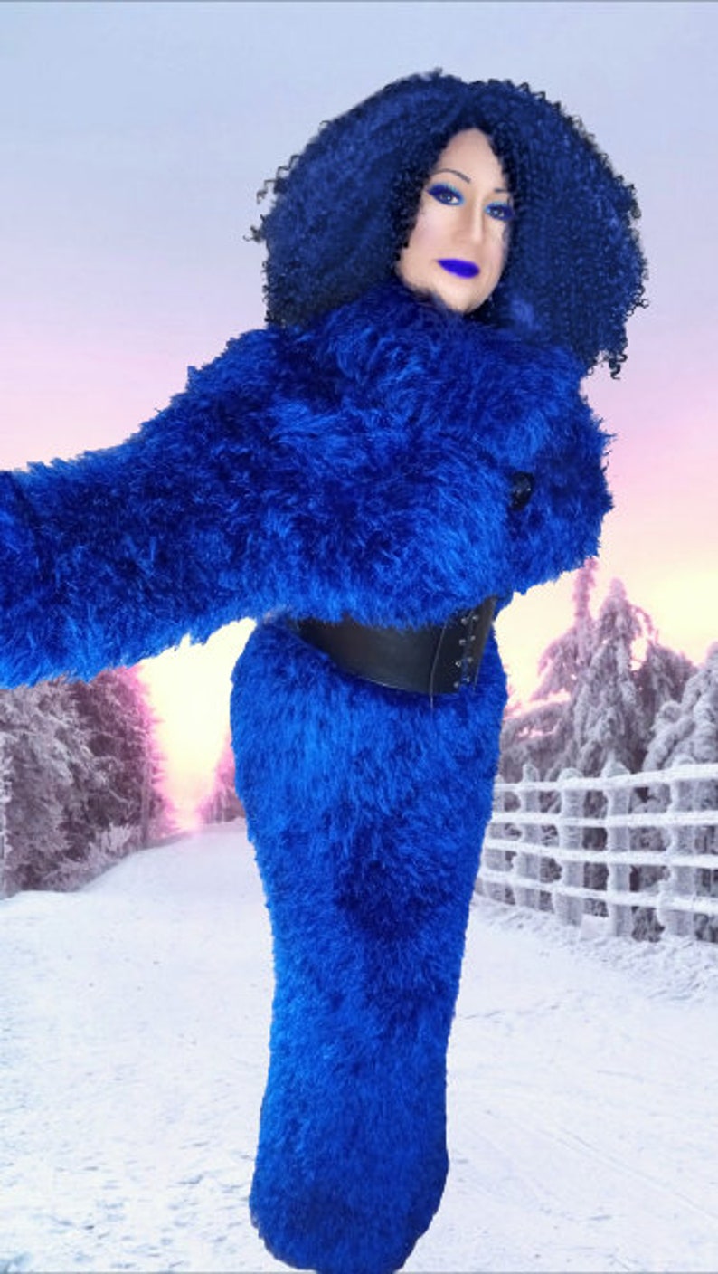 fluffy maxi dress