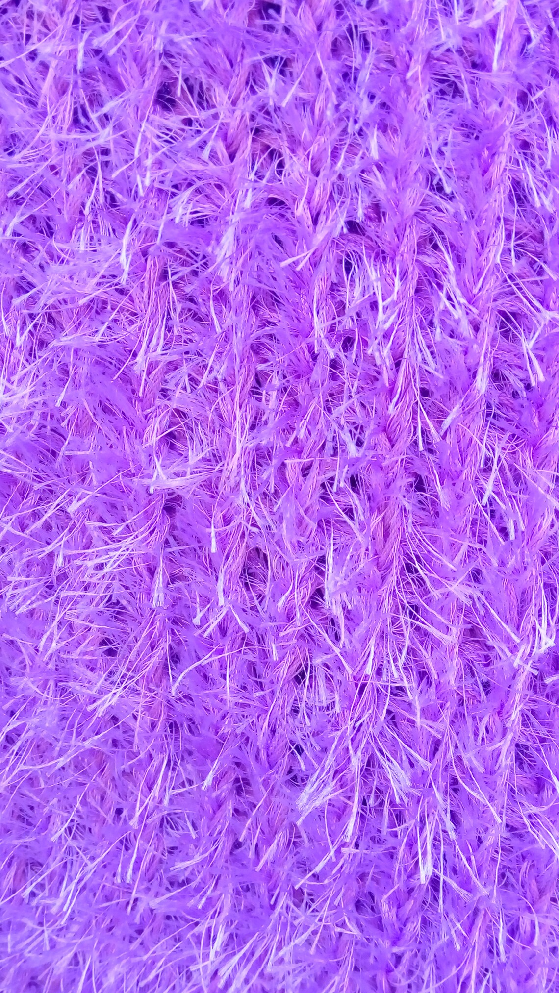 Lilac Knitted Shaggy Fluffy Dress Crocheted Decofur Cotton Etsy