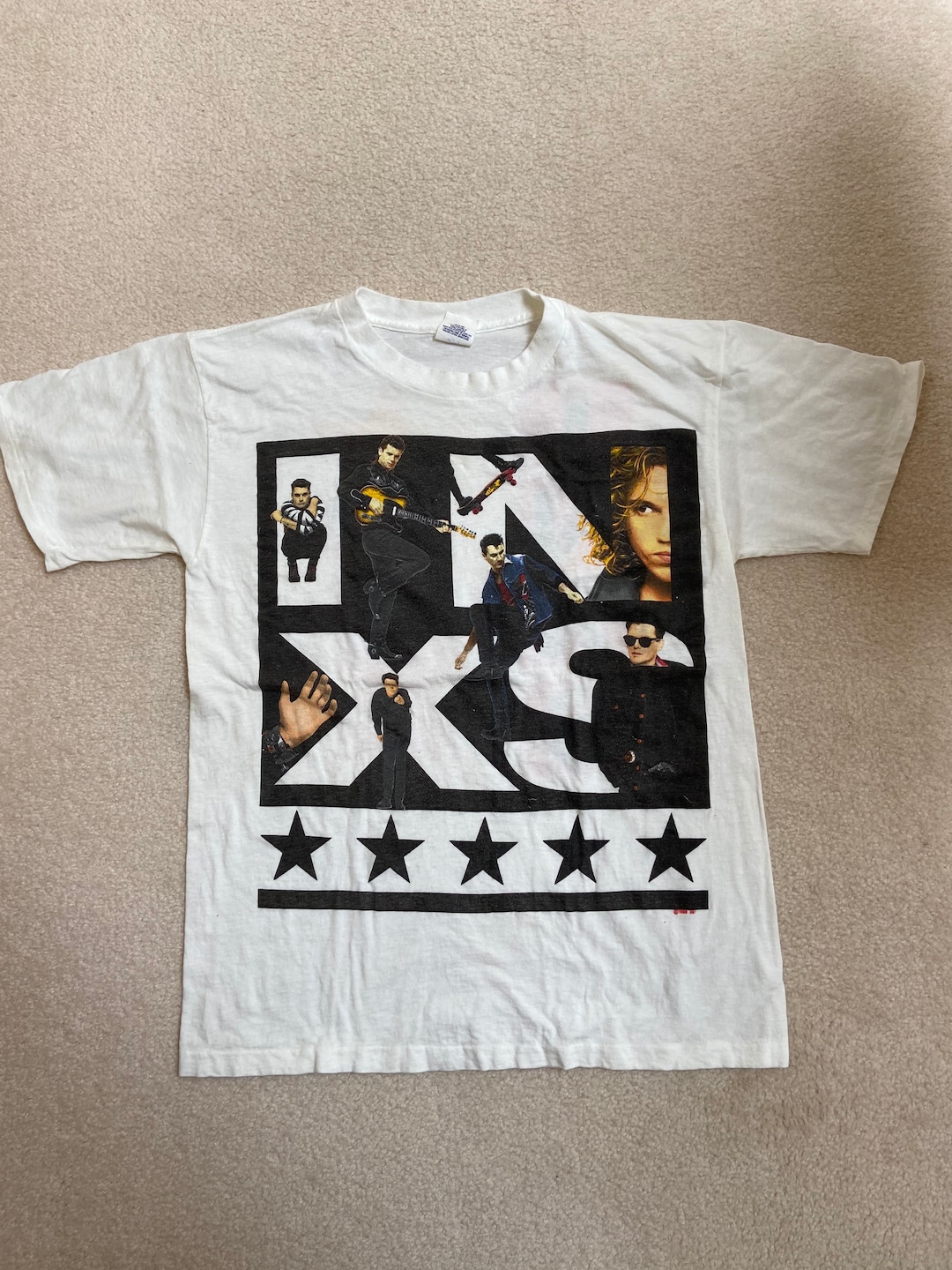 RARE VINTAGE 80s INXS CALLING ALL NATIONS TOUR 1988 BLACK 2