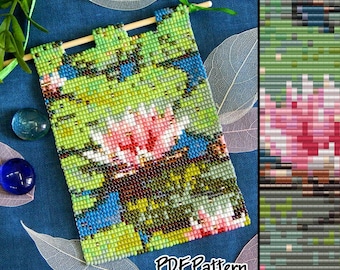 PDF Pattern Lotus beaded Picture tapestry