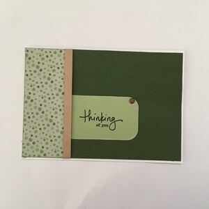 Carte faite main - Je pense à vous