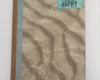 Decorated Notebook - Be Happy (N14)