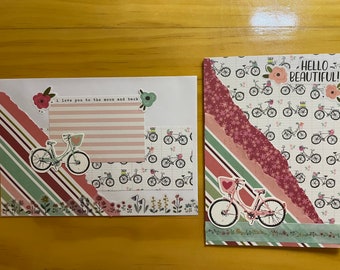 Handmade Decorated Card & Envelope