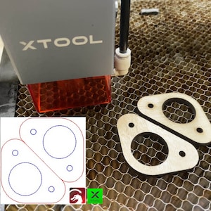 xTool D1 Pro EXTENSION Grid/Feet/Lightburn/xTool Creative Space Files (Digital Download) image 5