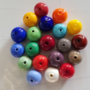 Glashohlperlen, Mix aus Lampworkperlen, mundgeblasene Glasperlen