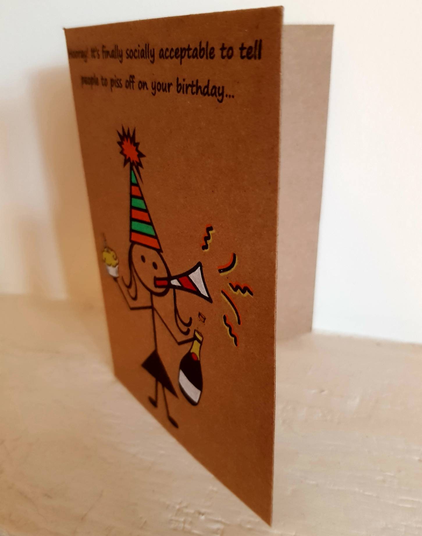 Carte Joyeux Anniversaire Confinement/quarantaine - Originale, Neuve, Pour Un Message Personnalisé