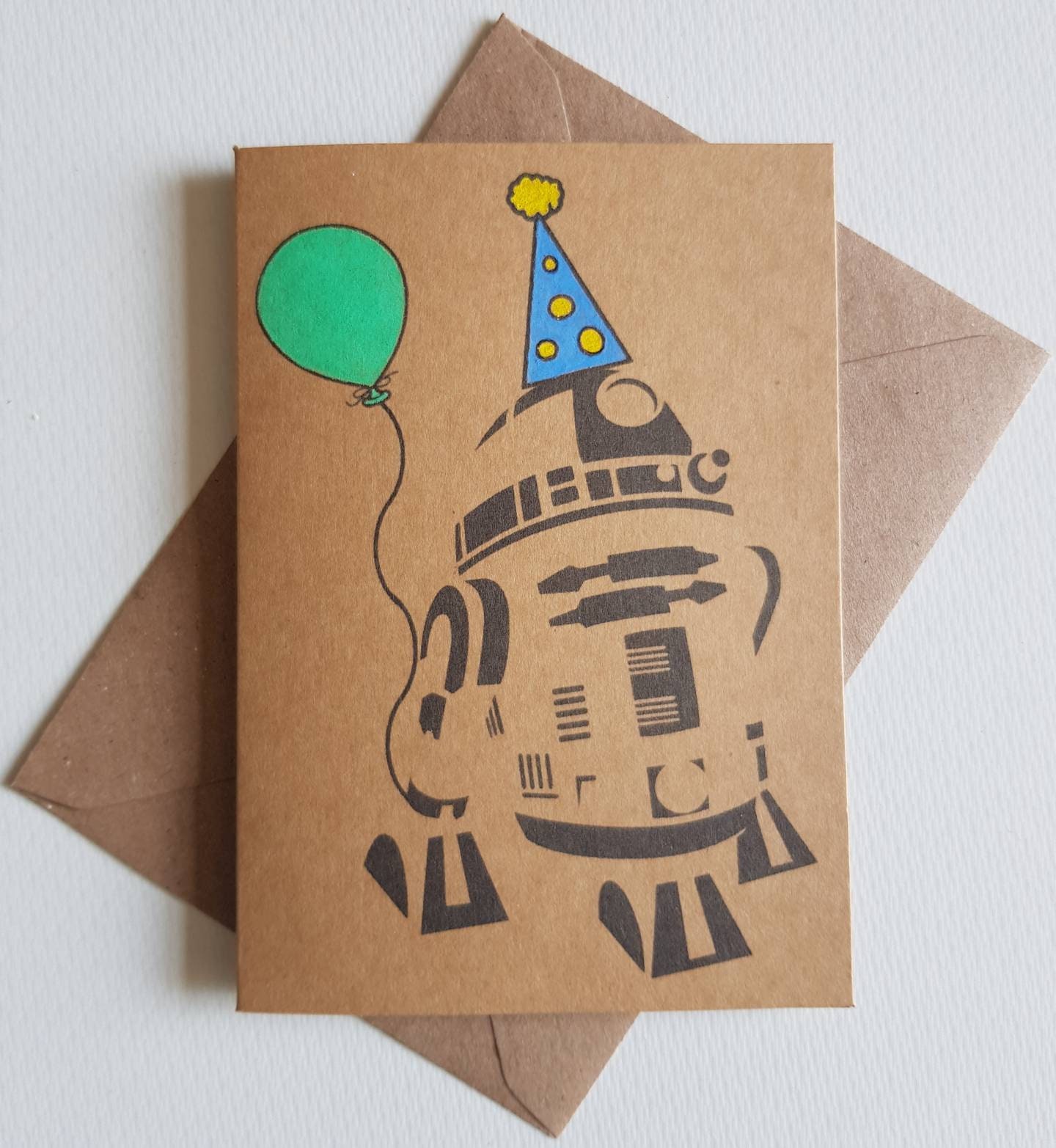 Handmade R2D2 Birthday Card Unique Star Wars Card Birthday - Etsy