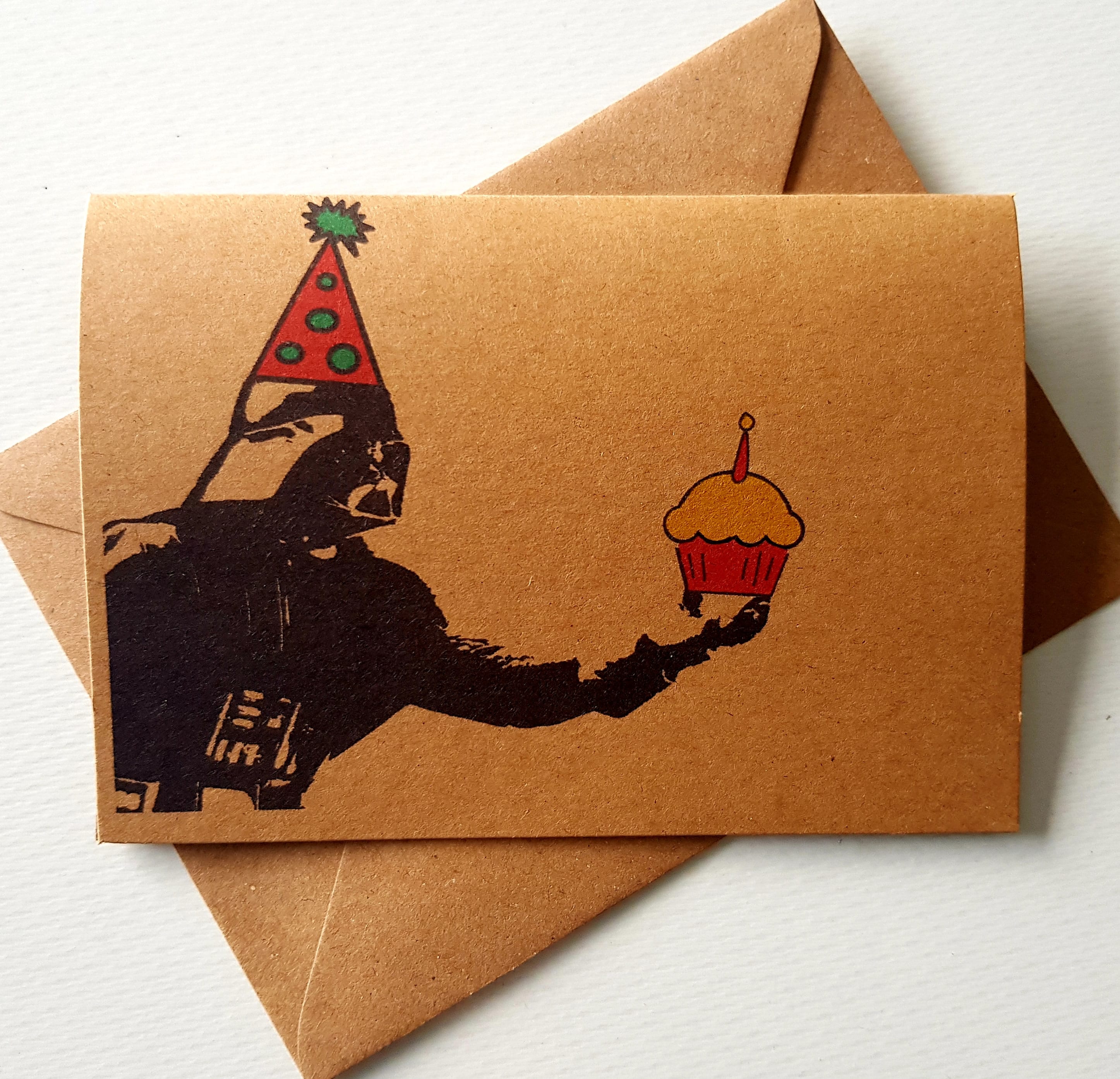 Handmade Darth Vader Birthday Card Unique Star Wars Card - Etsy Norway