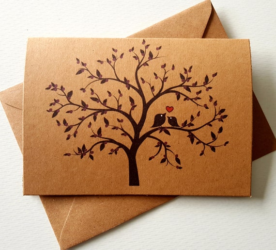 Red Heart Cards with Blossom Envelopes