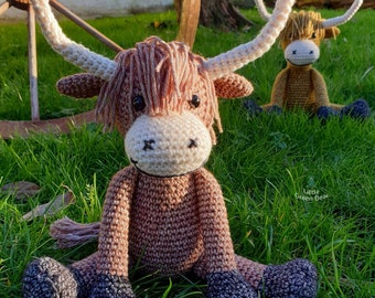 Ox Crochet Pattern - Ogden the Ox Pattern - PDF in US and UK Terms - Cow Toy Crochet Pattern