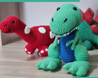 Dinosaur Crochet Pattern Bundle: 5 Patterns (US TERMINOLOGY)