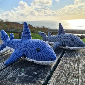 Shark Crochet Pattern - Shane the Shark Pattern - PDF in US and UK Terms - Shark Toy Crochet Pattern