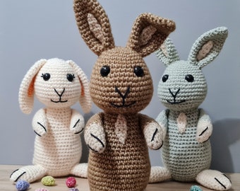 Rabbit Crochet Pattern - Rodney the Rabbit Pattern - PDF in US and UK Terms - Bunny Toy Crochet Pattern
