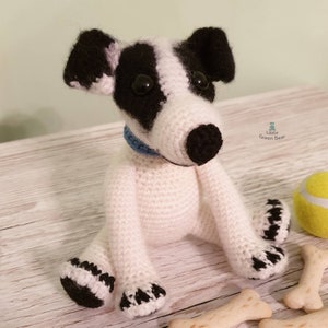 Rough Haired Jack Russell Crochet Pattern Reggie the Rough Haired Jack Russell Pattern PDF in US and UK Terms Dog Toy Crochet Pattern image 10