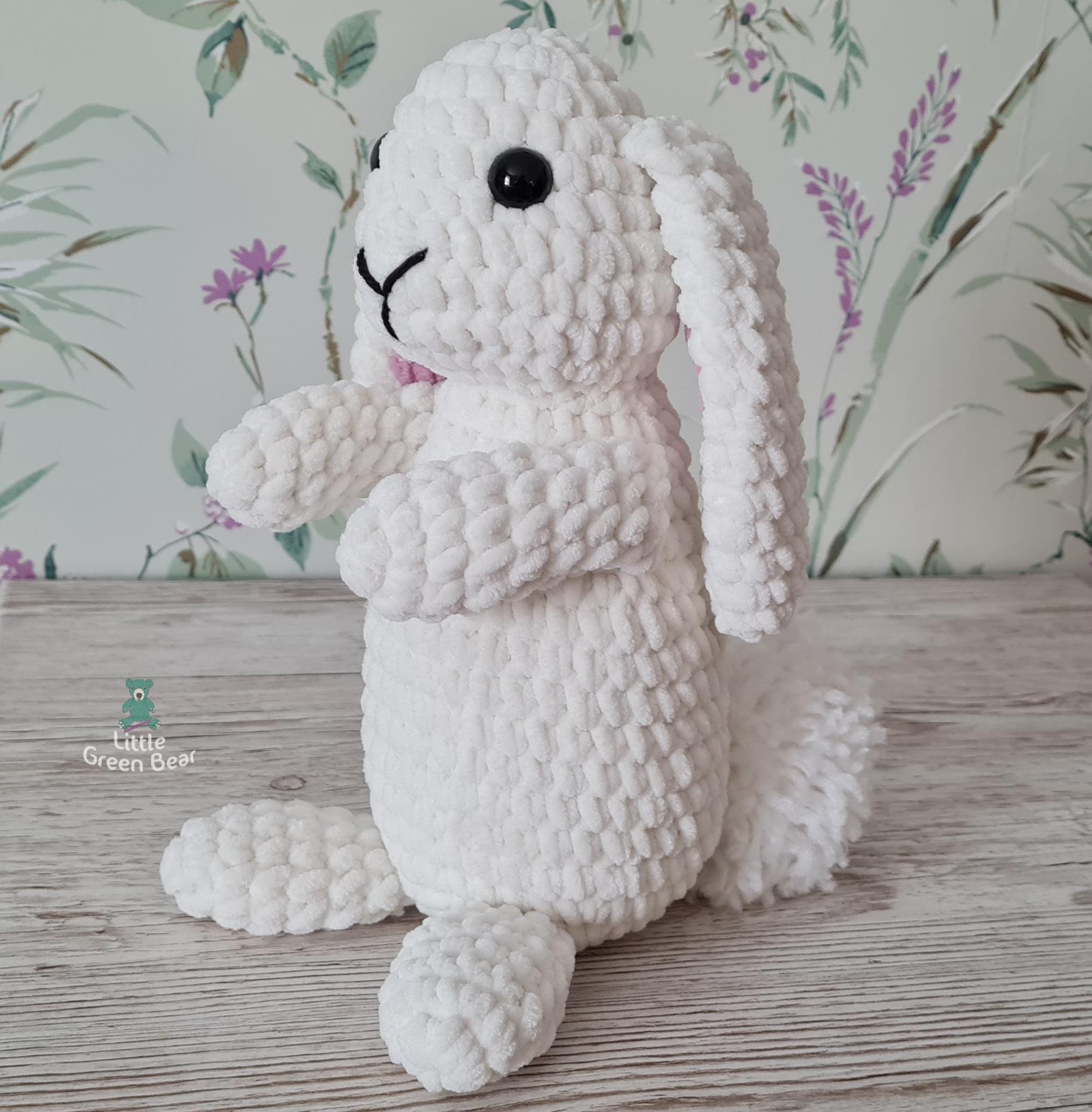 Beryl the Bunny Crochet Pattern (PDF in US and UK Terms) Plush Rabbit ...