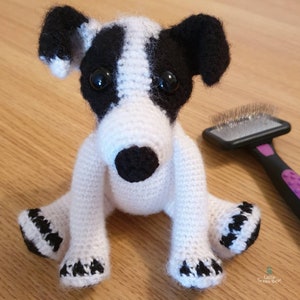 Rough Haired Jack Russell Crochet Pattern Reggie the Rough Haired Jack Russell Pattern PDF in US and UK Terms Dog Toy Crochet Pattern image 9