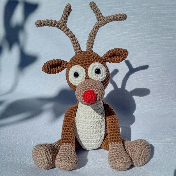 PDF Crochet Pattern PDF Rudolph the Red Nosed Reindeer Crochet Pattern