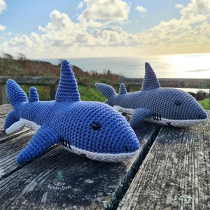 Shark Crochet Pattern - Shane the Shark Pattern - PDF in US and UK Terms - Shark Toy Crochet Pattern