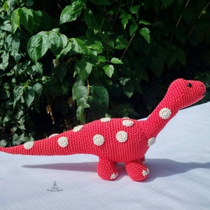 Diplodocus Crochet Pattern Don the Diplodocus Pattern PDF in US and UK Terms Dinosaur Toy Crochet Pattern image 4