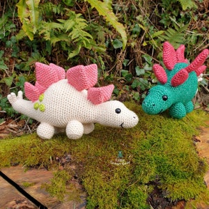 Stegosaurus Crochet Pattern Stan the Stegosaurus Pattern PDF in US and UK Terms Dinosaur Toy Crochet Pattern image 2