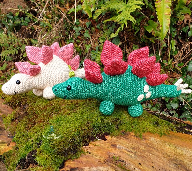 Stegosaurus Crochet Pattern Stan the Stegosaurus Pattern PDF in US and UK Terms Dinosaur Toy Crochet Pattern image 9