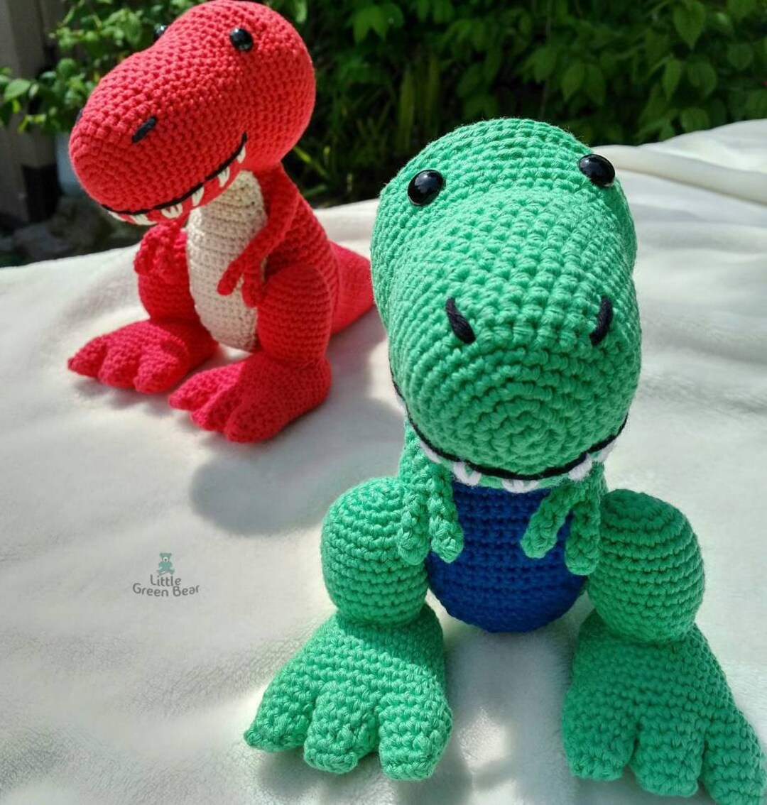 Travis the T-rex Crochet Pattern (PDF in US and UK Terms) Dinosaur
