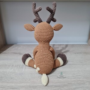 Reindeer Crochet Pattern Rudolph the Reindeer Pattern PDF in US and UK Terms Christmas Crochet Toy Pattern image 3