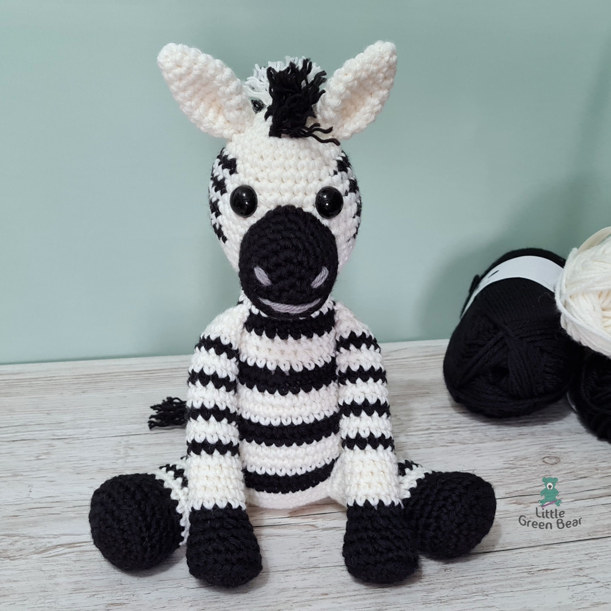 30 Zebra Crochet Patterns for Amigurumi, Blankets, Nursery Decor, and Handmade Gifts 22 Zach the Zebra Crochet Pattern