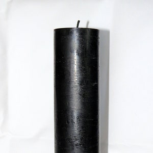 handmade, black beeswax candle - 28cm high - altar candle - ritual candle - prayer candle - gothic - magic - mysticism