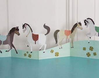 Tischgirlande "Pferde"