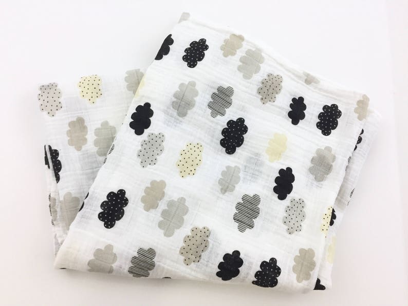 Neutral Cloud Muslin Swaddle