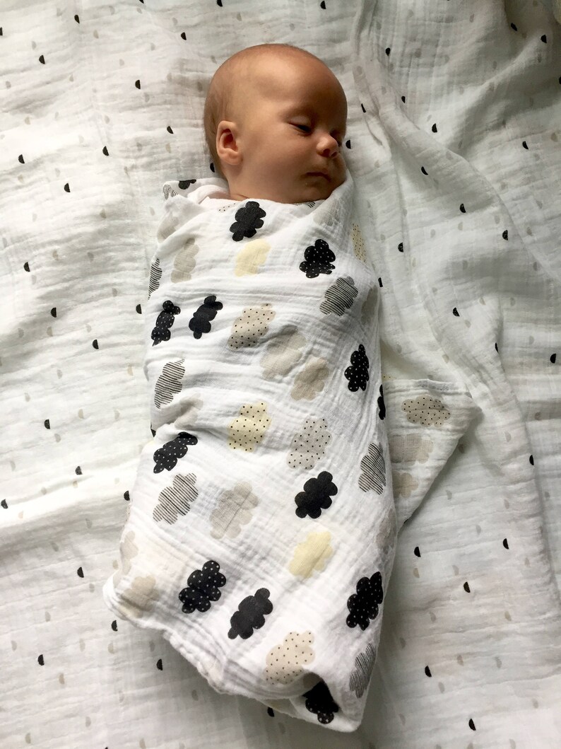 Neutral Cloud Muslin Swaddle