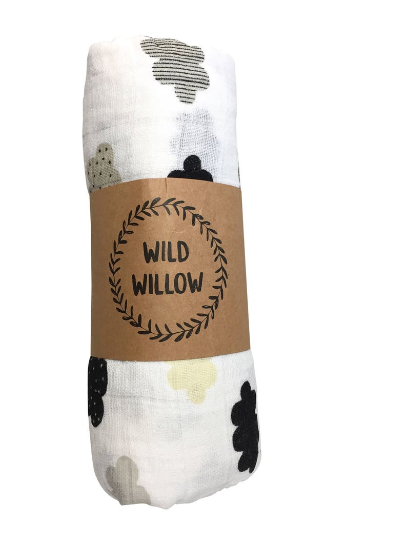 Neutral Cloud Muslin Swaddle