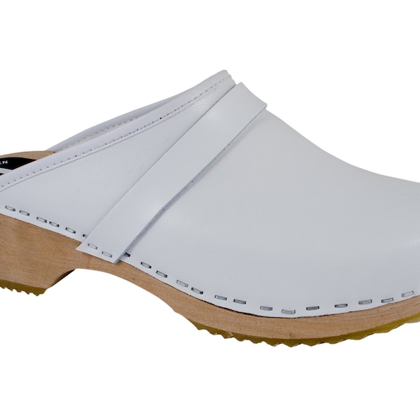 Original Swedish clogs white women's clogs men's clogs MB clogs