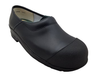 MB clogs, comfort safety clogs black with steel toe cap